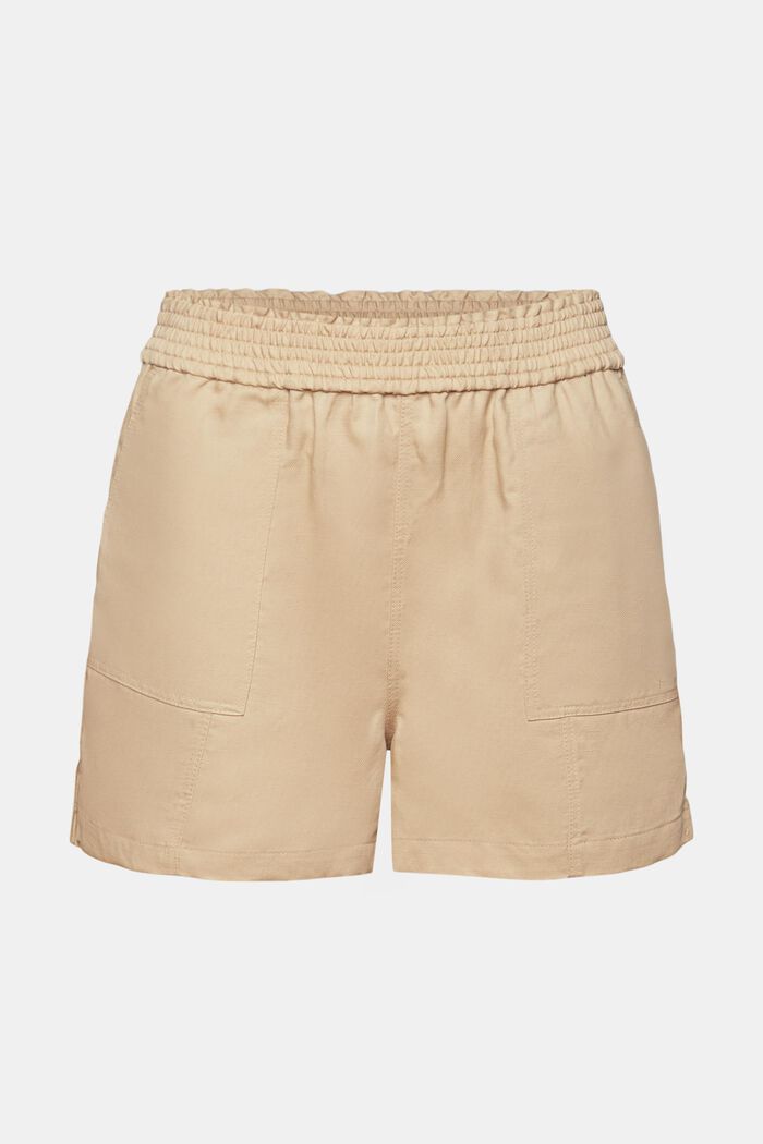 Pull-on-Shorts, Leinenmix, SAND, detail image number 6