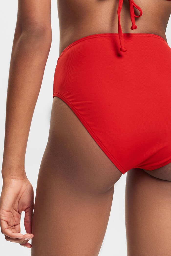 Bikinihose mit mittlerem Bund, DARK RED, detail image number 1
