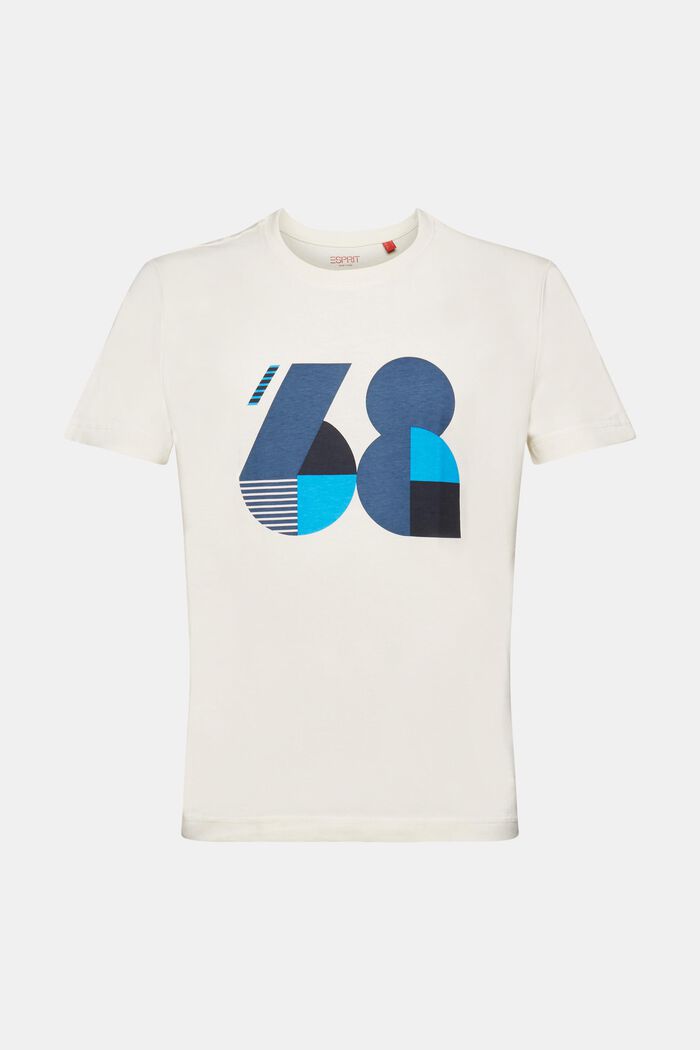 Bedrucktes Jersey-T-Shirt, 100 % Baumwolle, ICE, detail image number 6
