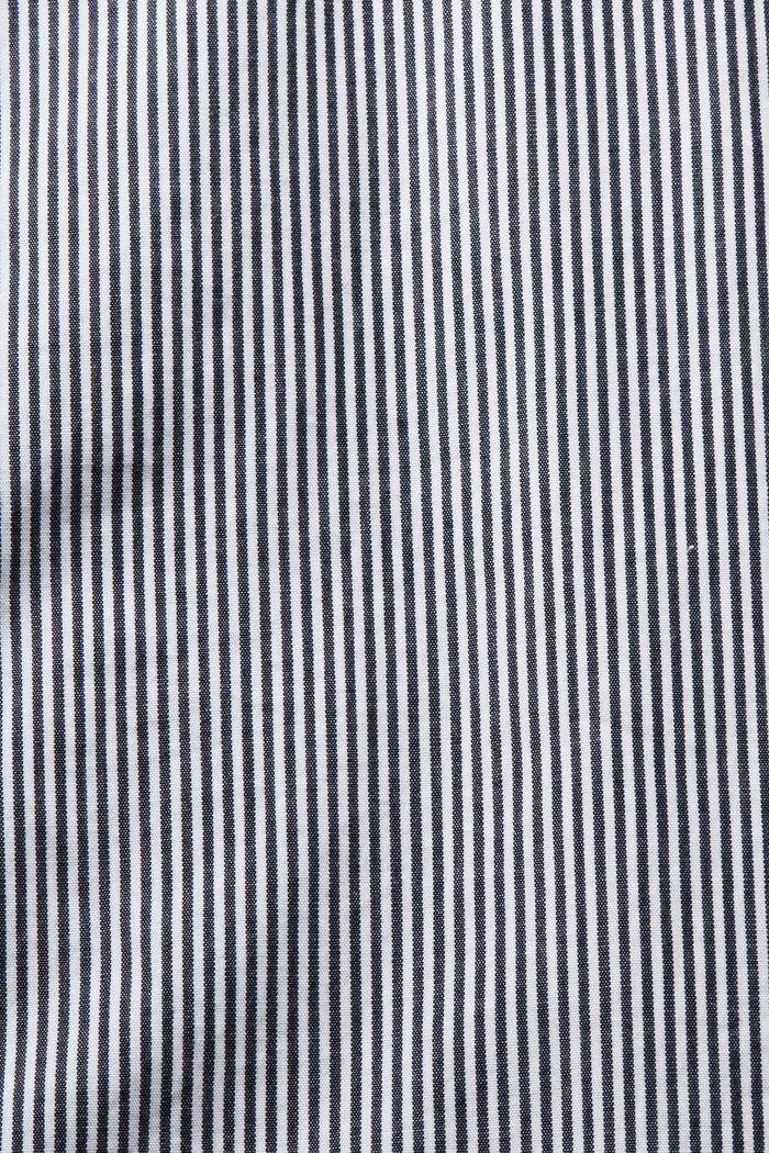 Gestreiftes Hemd aus Baumwoll-Popeline, NAVY, detail image number 4