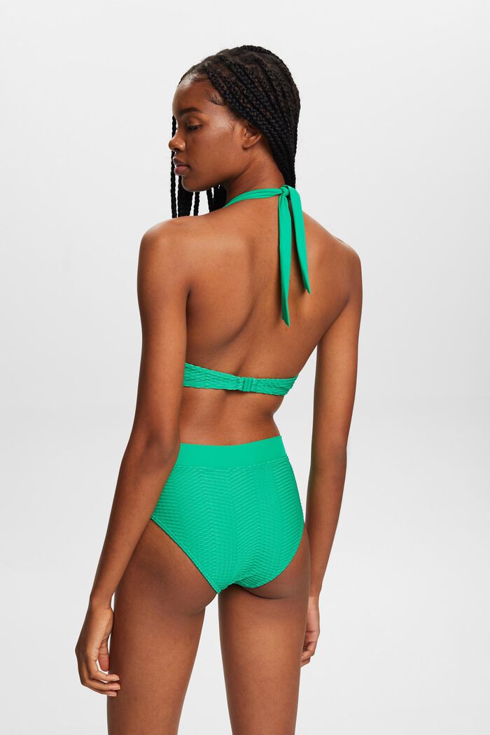 Recycelt: Strukturiertes Bügel-Bikinitop, GREEN, detail image number 2