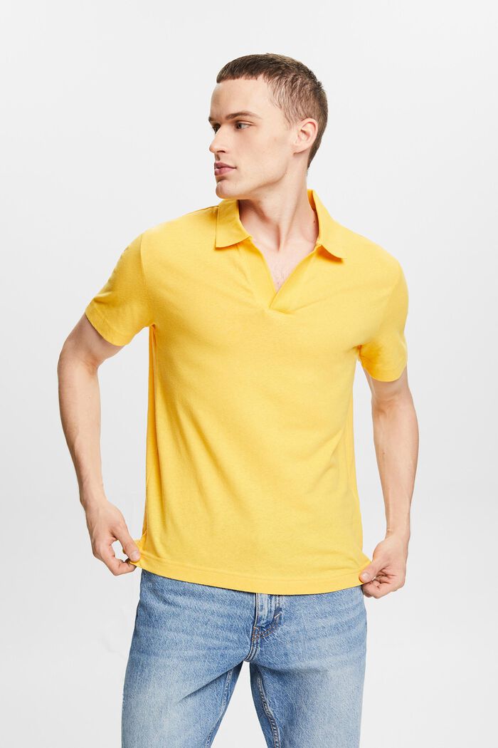 Polo shirts, SUNFLOWER YELLOW, detail image number 4