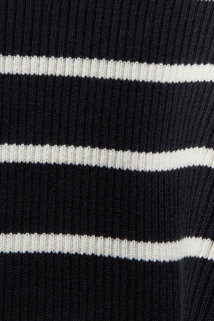 Langärmeliger Pullover mit Streifen, BLACK, detail image number 5