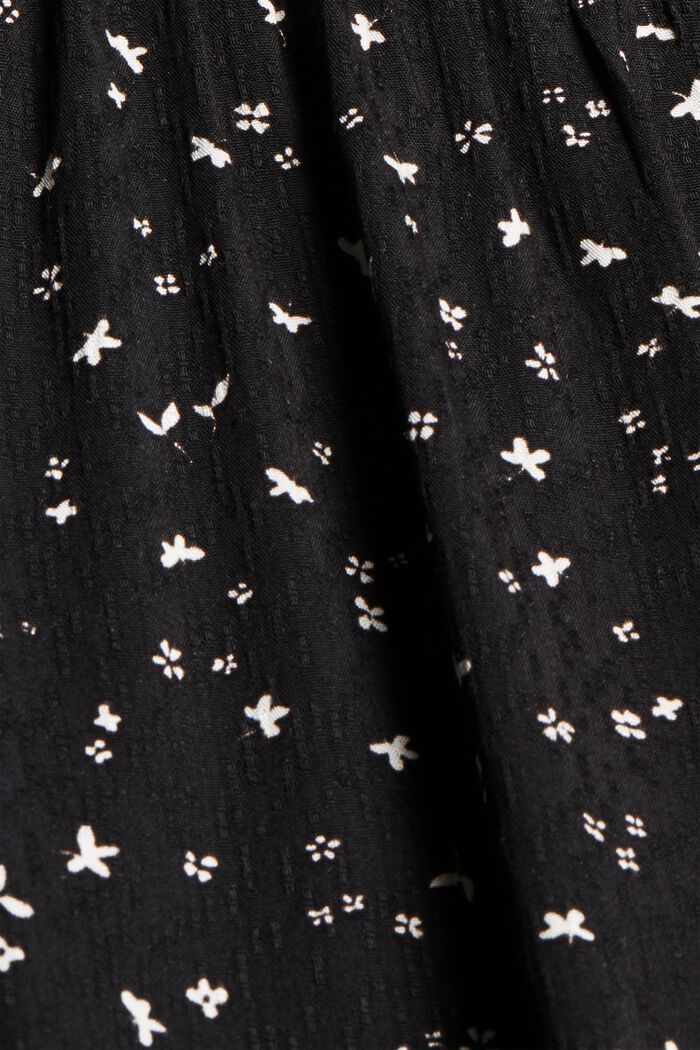 Millefleurs-Bluse aus LENZING™ ECOVERO™, BLACK, detail image number 4