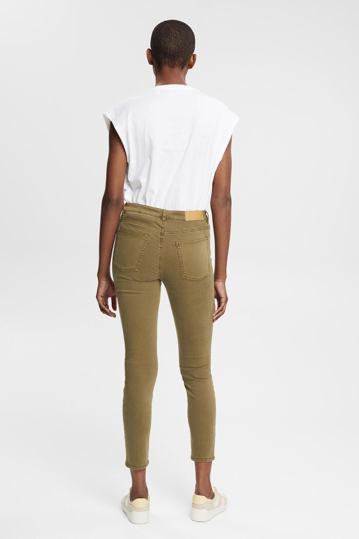 Skinny Stretch-Jeans, KHAKI GREEN, detail image number 4