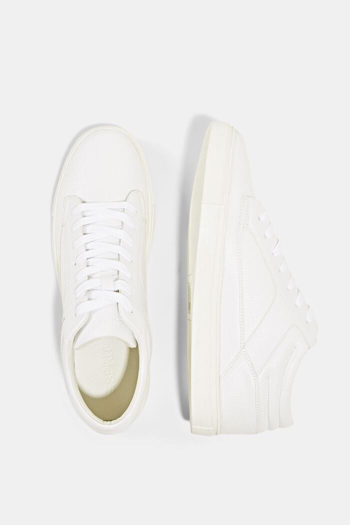 Sneaker in Leder-Optik, WHITE, detail image number 1