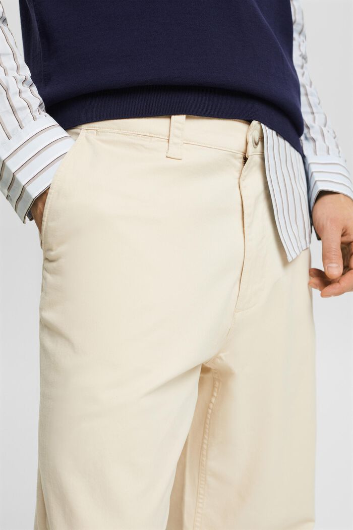 Chinohose in gerader Passform, LIGHT BEIGE, detail image number 4