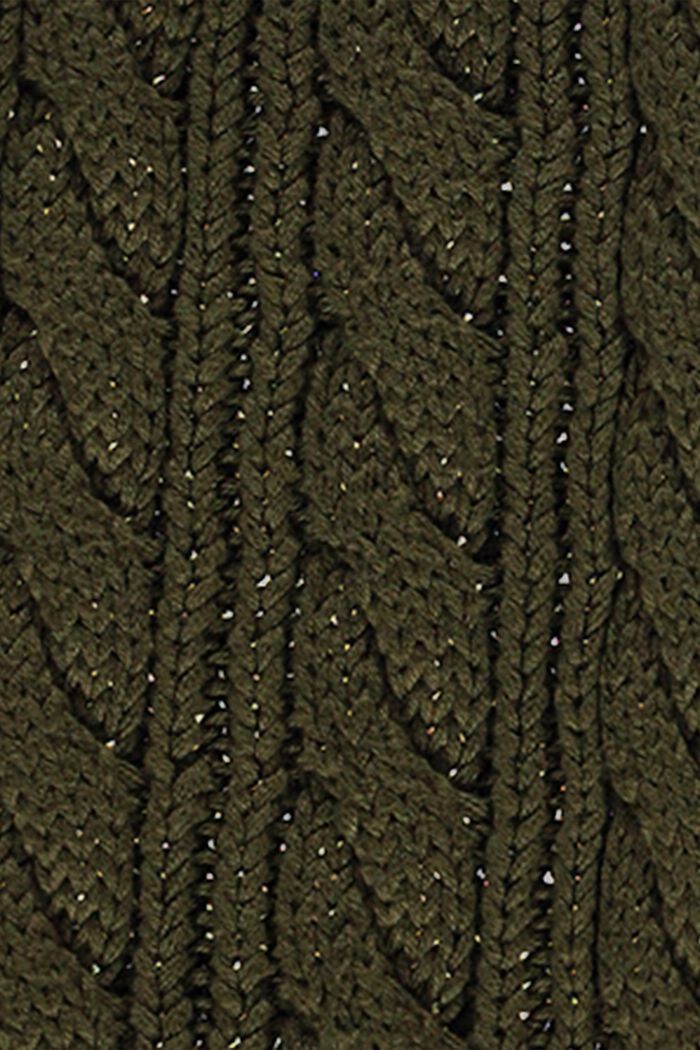 Strickschal aus Baumwoll-Mix, KHAKI GREEN, detail image number 2