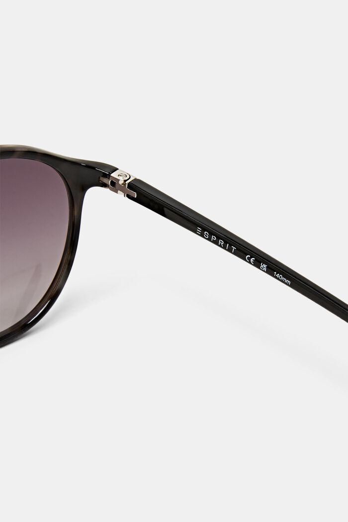 Unisex-Sonnenbrille mit runden Verlaufsgläsern, GREY, detail image number 3