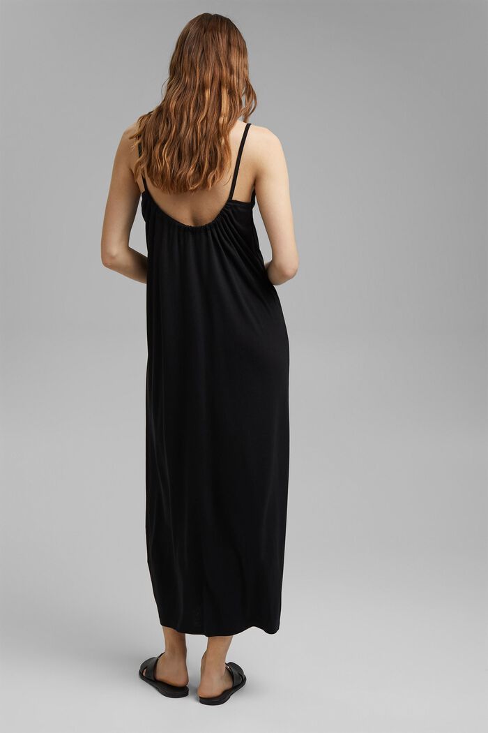 Aus TENCEL™: Jerseykleid mit Rückenausschnitt, BLACK, detail image number 2