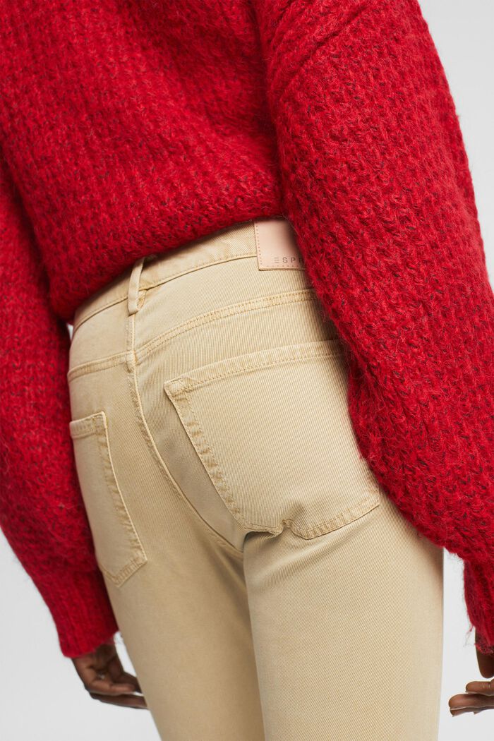 Skinny Jeans mit mittelhohem Bund, CREAM BEIGE, detail image number 2