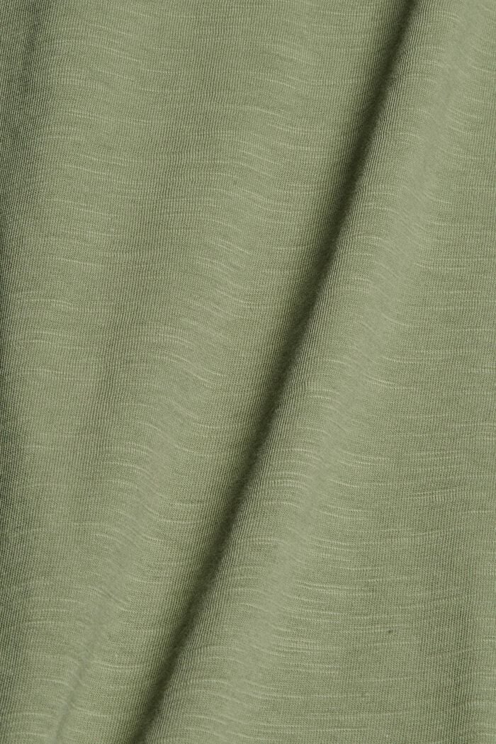 T-Shirt aus 100% Bio-Baumwolle, LIGHT KHAKI, detail image number 4