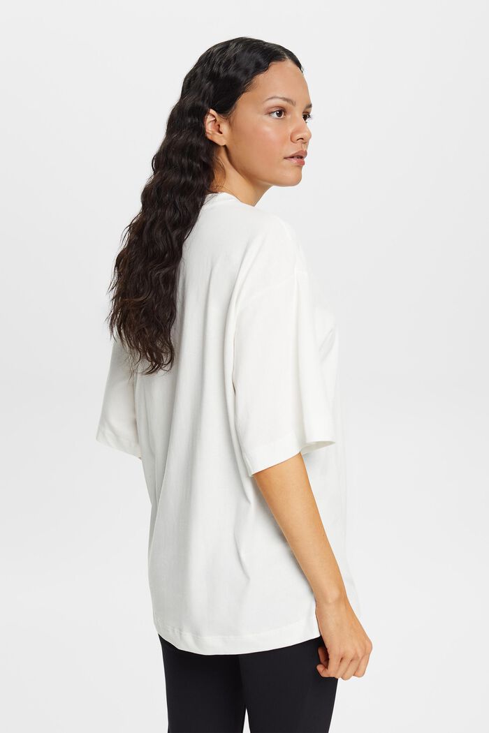 Oversized T-Shirt aus Baumwolle, OFF WHITE, detail image number 4