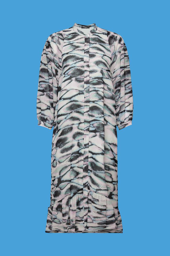Recycelt: Midi-Kleid aus Chiffon, EMERALD GREEN, detail image number 6