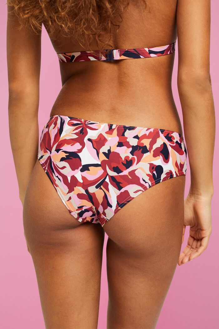 Bikini-Hipster mit floralem Print, DARK RED, detail image number 2