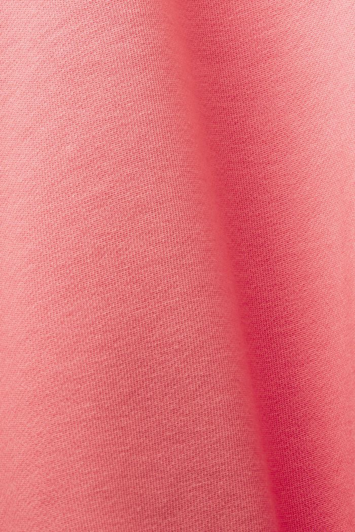 Rundhals-Sweatshirt aus Bio-Baumwolle mit Logo, PINK, detail image number 5