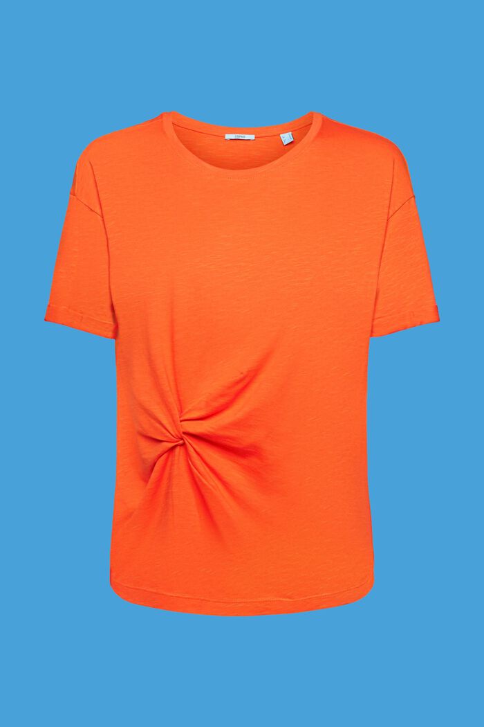T-Shirt mit Twist-Detail, ORANGE RED, detail image number 5