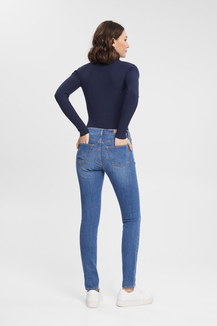 Skinny-Jeans aus nachhaltiger Baumwolle, BLUE MEDIUM WASHED, detail image number 3