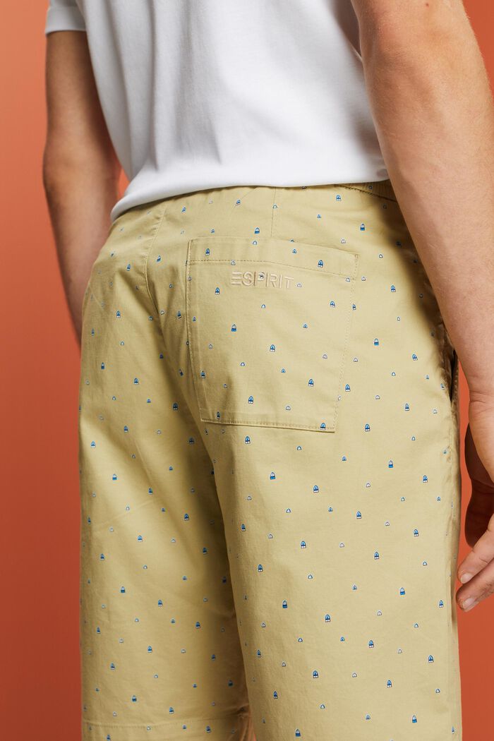 Gemusterte Pull-on-Shorts, Baumwollstretch, PASTEL GREEN, detail image number 4