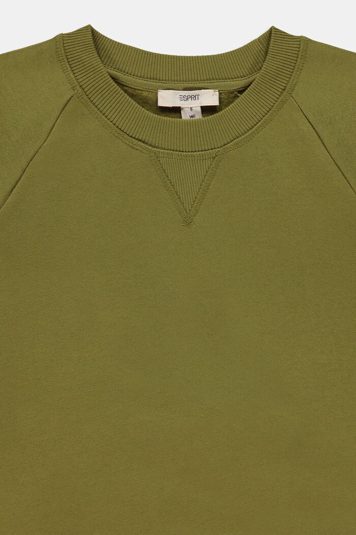 Sweatshirt aus 100% Baumwolle, LEAF GREEN, detail image number 2