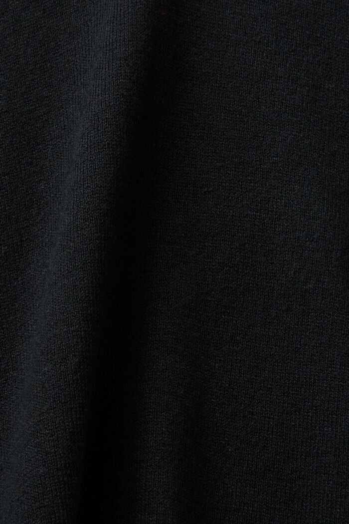 Pullover mit V-Ausschnitt, BLACK, detail image number 5