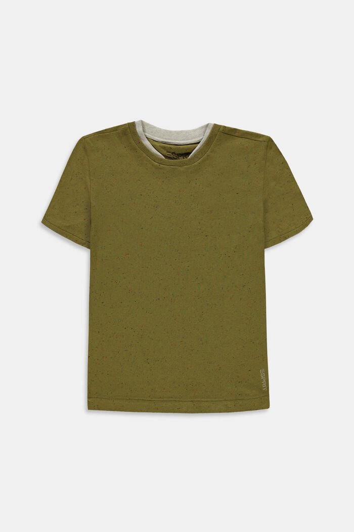 T-Shirt mit Doppel-Kragen aus Baumwolle
