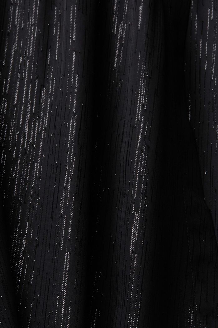 Wickelkleid aus Chiffon mit Glitzereffekt, BLACK, detail image number 5
