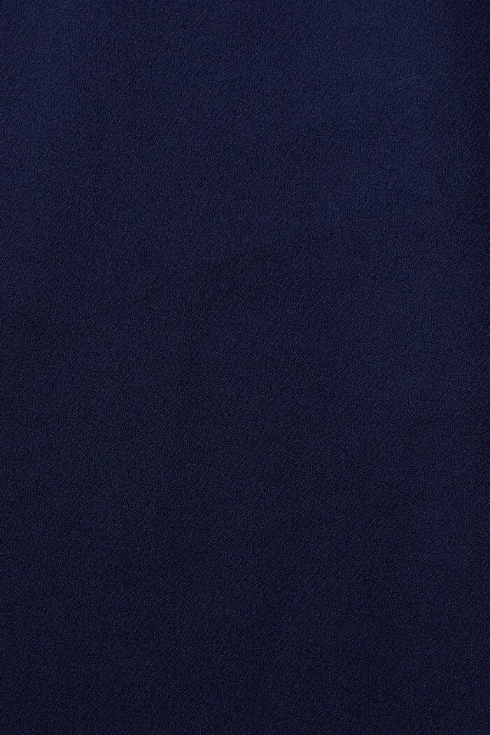 Stretch-Bluse mit offenen Kanten, DARK BLUE, detail image number 4