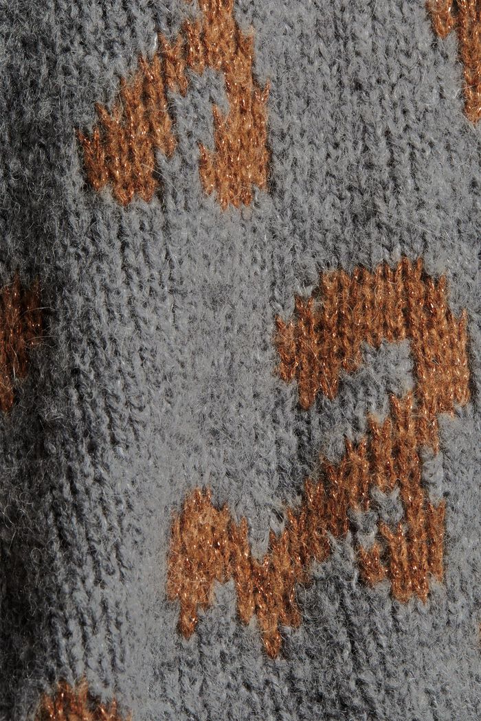 Mit Wolle/Alpaka: Jacquard-Pullover, CARAMEL, detail image number 4