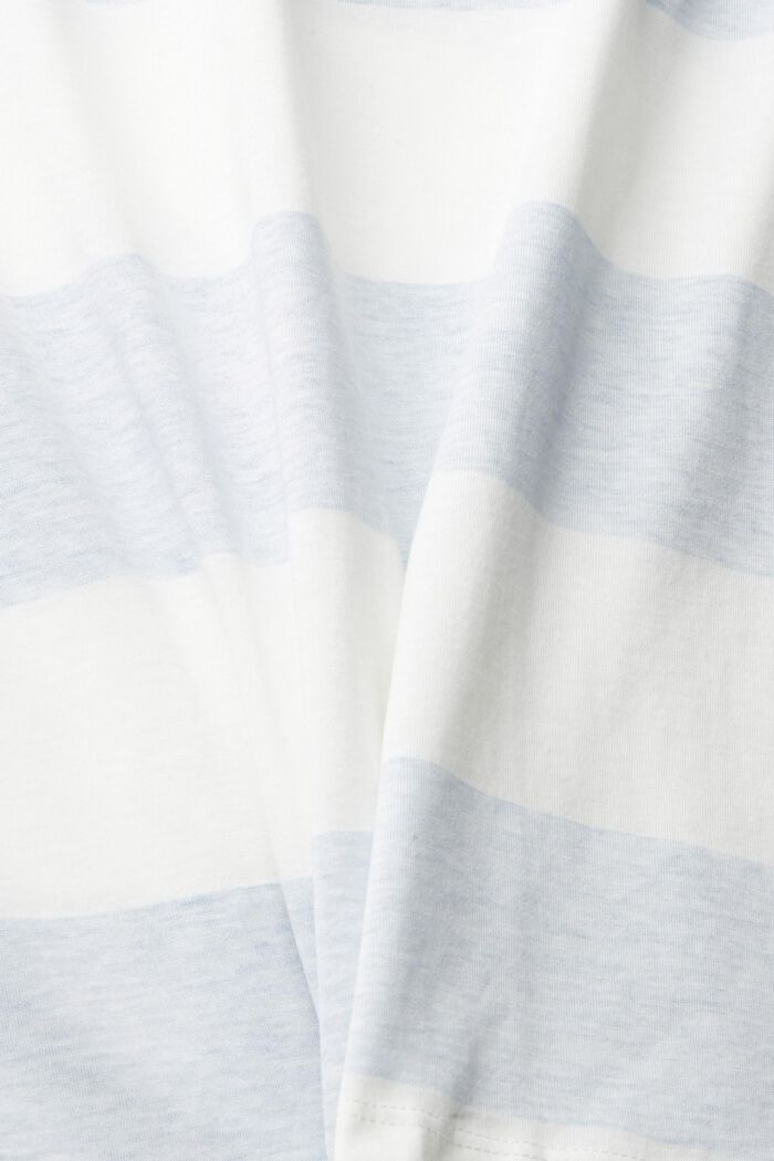 T-Shirt mit verwaschenem Streifenmuster, LIGHT BLUE, detail image number 4