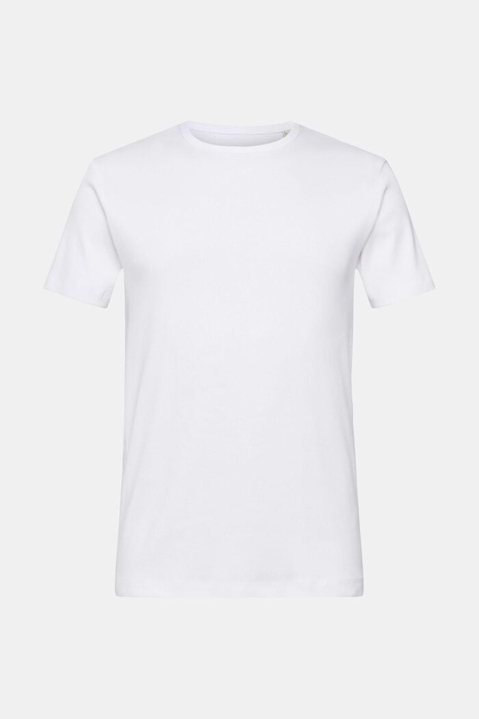 Jersey-T-Shirt in Slim Fit, WHITE, overview