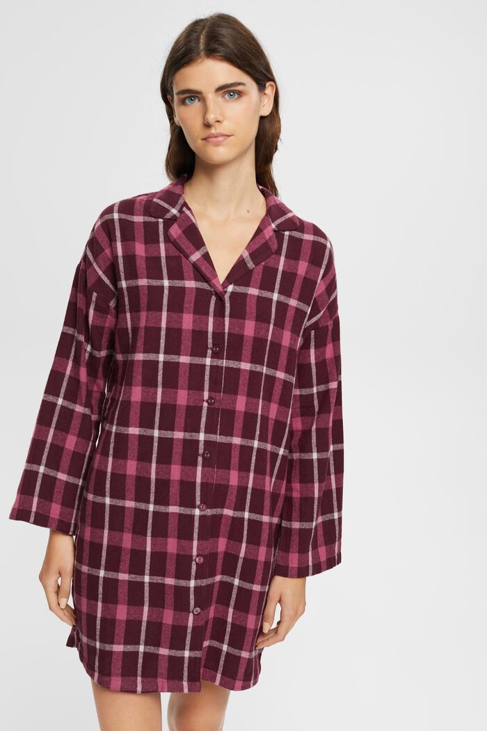 Nightshirts, BORDEAUX RED, detail image number 0