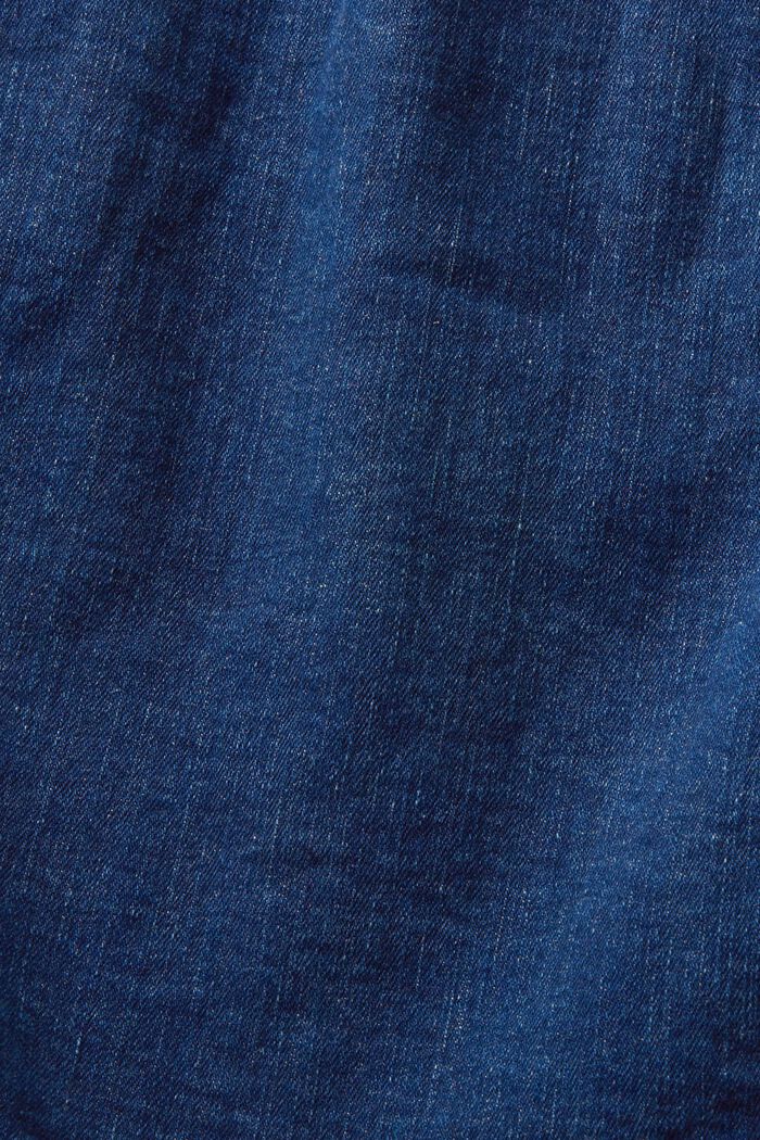 Jeansjacke im Used-Look, Organic Cotton, BLUE DARK WASHED, detail image number 5