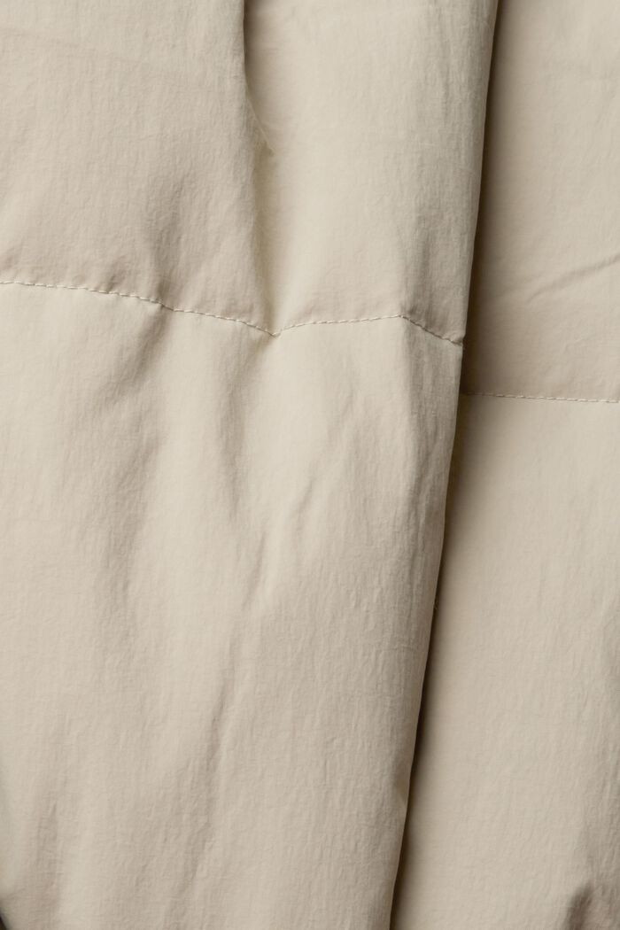 Puffer Coat in Longform, LIGHT TAUPE, detail image number 6