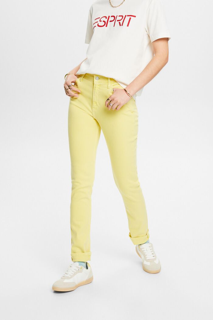 Schmale Retro-Jeans, PASTEL YELLOW, detail image number 0