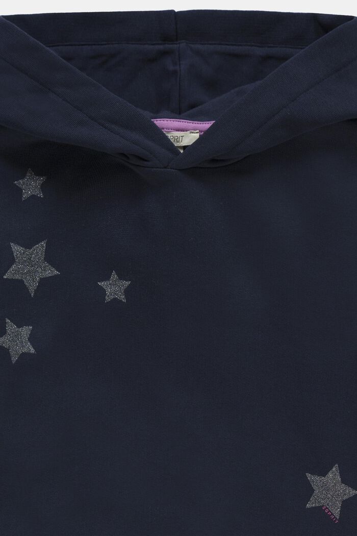 ESPRIT - Hoodie-Sweatkleid mit Sternenprint im Layer-Look in unserem Online  Shop