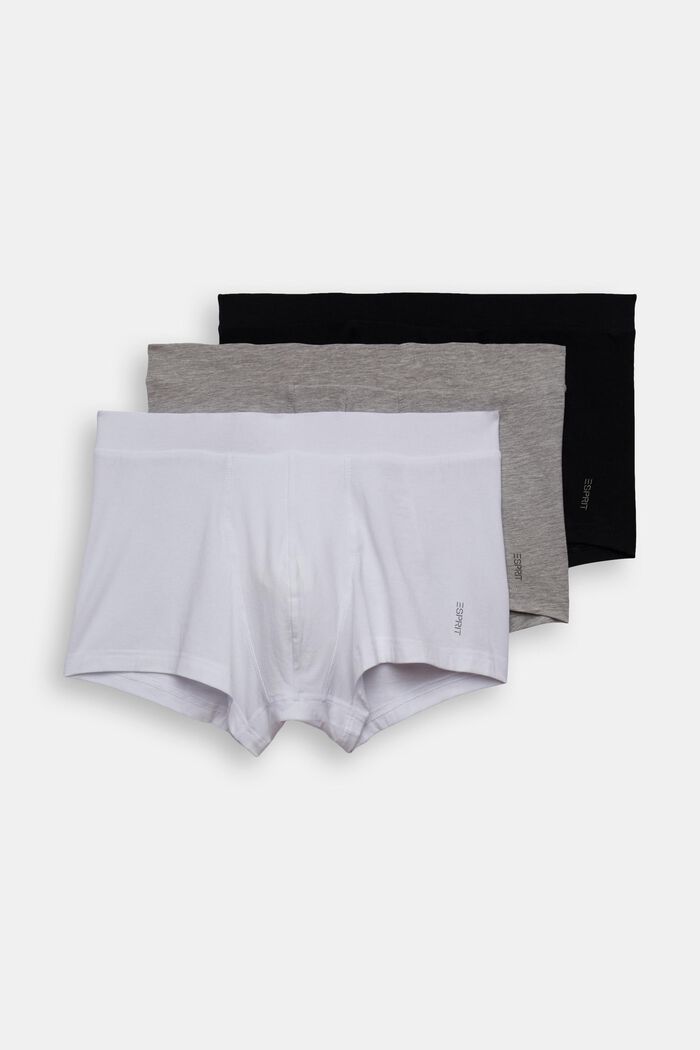 Multipack Herren-Shorts aus Baumwollmix mit Stretch, WHITE, detail image number 1