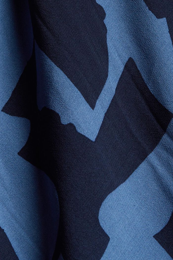 Midikleid mit Muster, LENZING™ ECOVERO™, GREY BLUE, detail image number 4