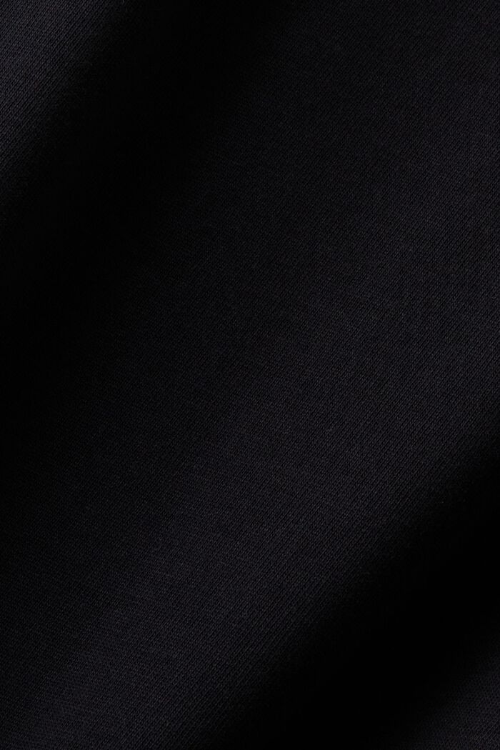 Shirt mit Logo, 100% Baumwolle, BLACK, detail image number 5