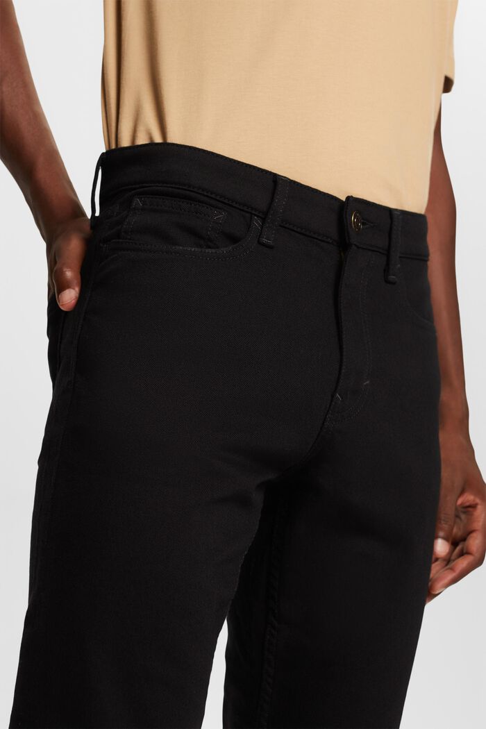 Jeans mit mittlerer Bundhöhe und schmaler Passform, BLACK RINSE, detail image number 2