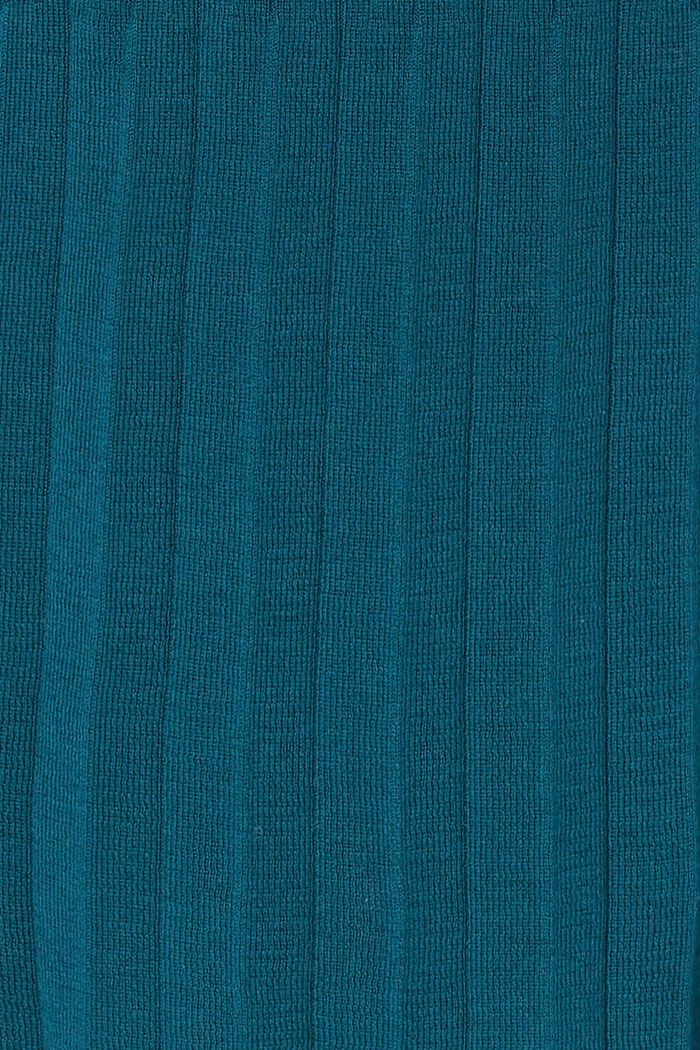 Plissiertes Strickkleid, Bio-Baumwolle, ATLANTIC BLUE, detail image number 0