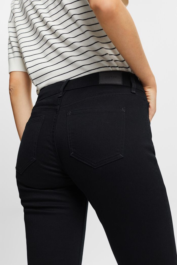 Mid-Rise-Stretchjeans in schmaler Passform, BLACK RINSE, detail image number 2