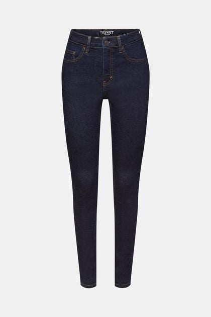 Skinny Jeans mit hohem Bund, Baumwollstretch