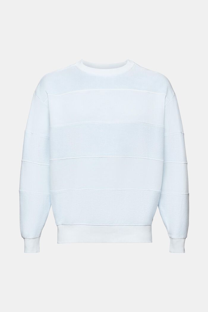 Strukturiertes Sweatshirt aus Bio-Baumwolle, LIGHT BLUE, detail image number 6