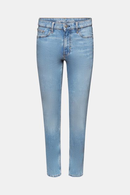 Schmal zulaufende Jeans mit mittelhohem Bund