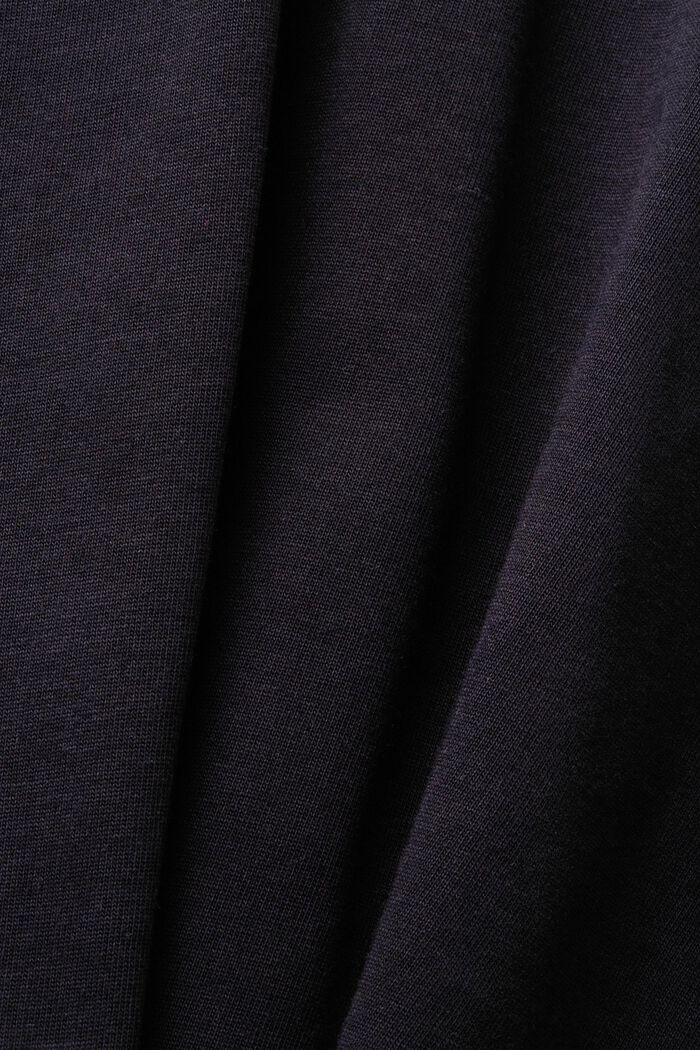 Rundhals-T-Shirt aus Jersey in Cropped-Länge, BLACK, detail image number 5