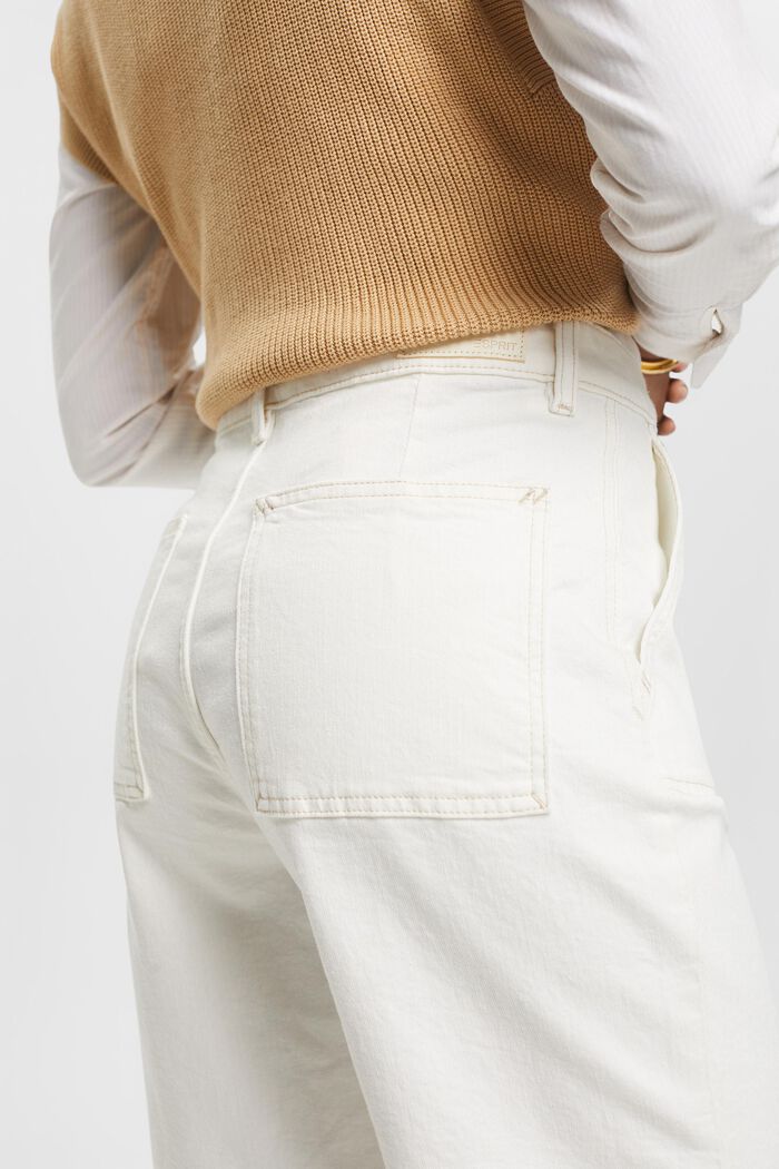 Shorts mit hohem Bund, OFF WHITE, detail image number 4