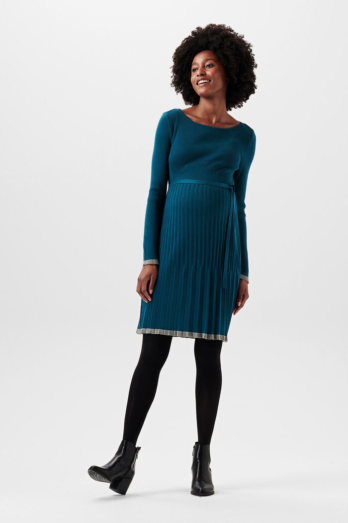 Dresses flat knitted, ATLANTIC BLUE, detail image number 0