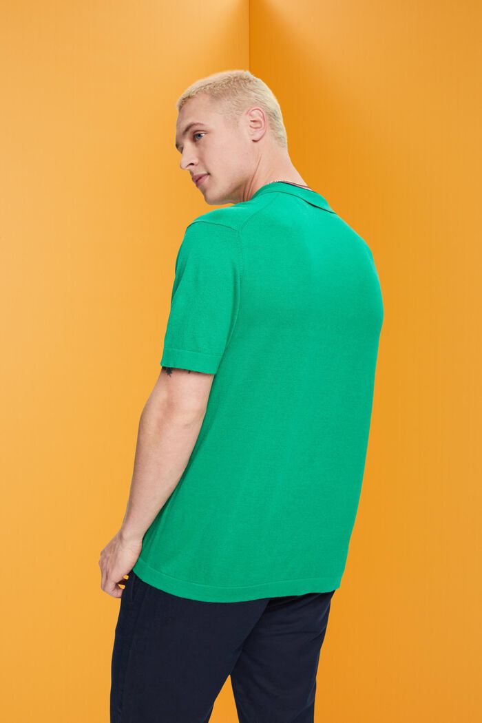 Poloshirt mit TENCEL™ und nachhaltiger Baumwolle, GREEN, detail image number 3