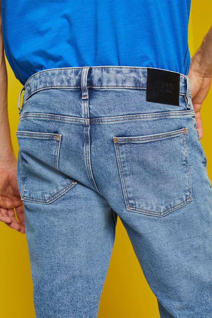 Jeans in schmaler Passform aus Baumwollstretch, BLUE MEDIUM WASHED, detail image number 2
